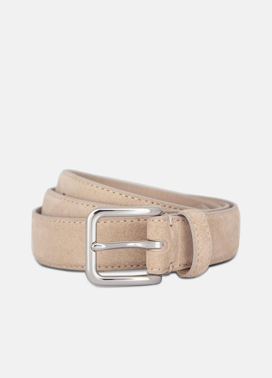 Men's 30mm Stitched Suede Belt in Belts | VINCE Men