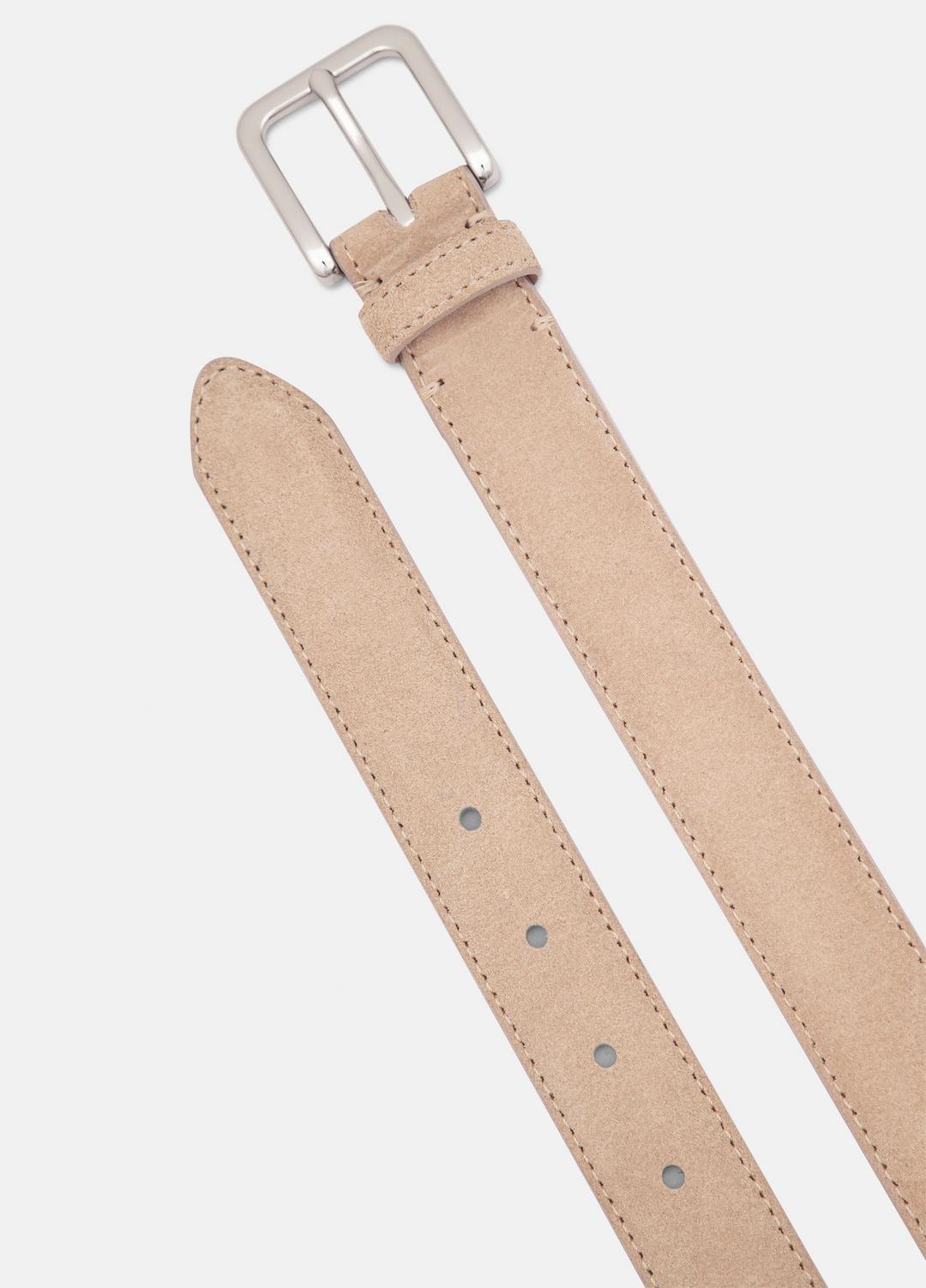 Men's 30mm Stitched Suede Belt in Belts | VINCE Men