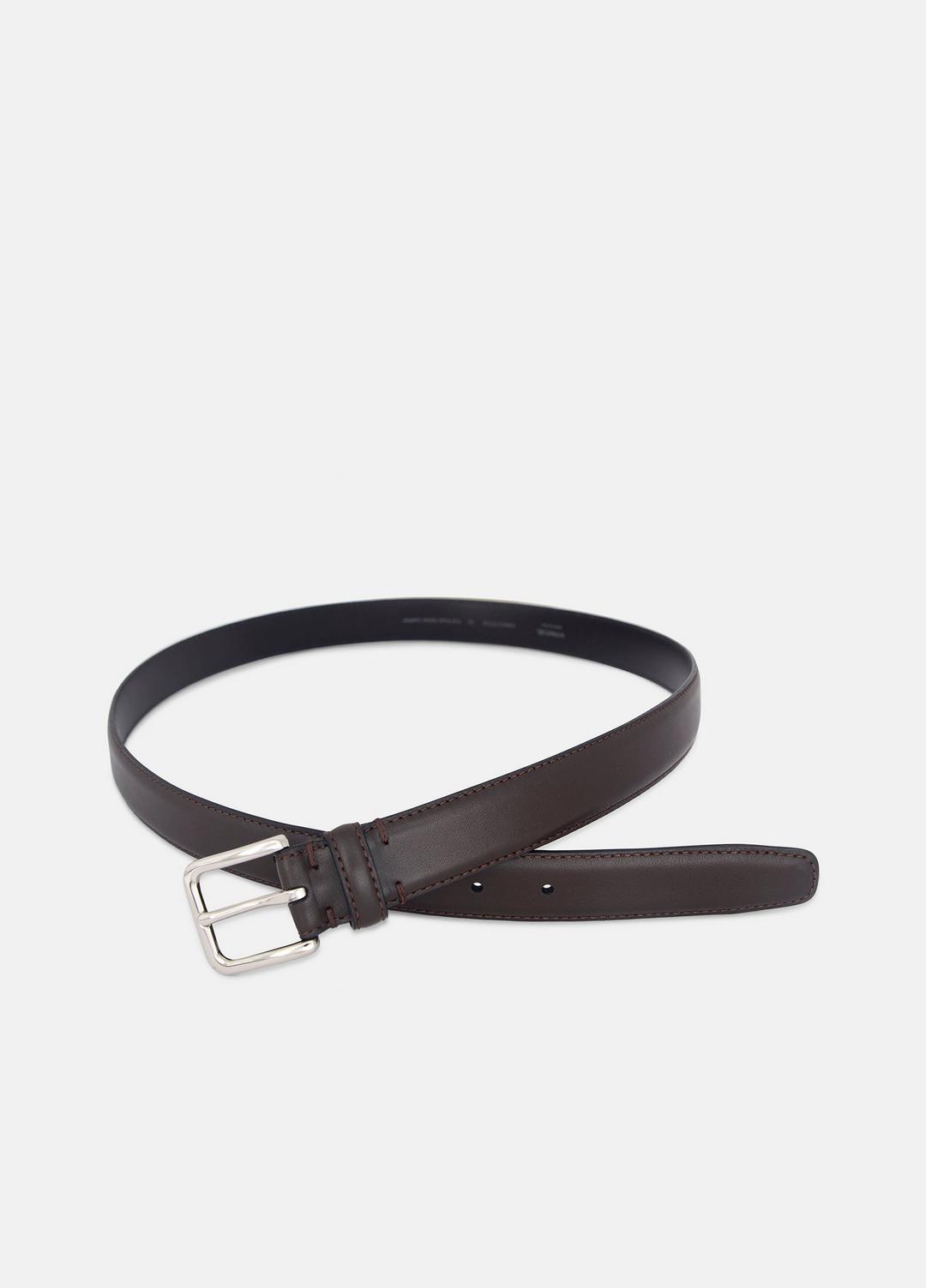 Men’s 30mm Stitched Leather Belt in Belts | VINCE Men