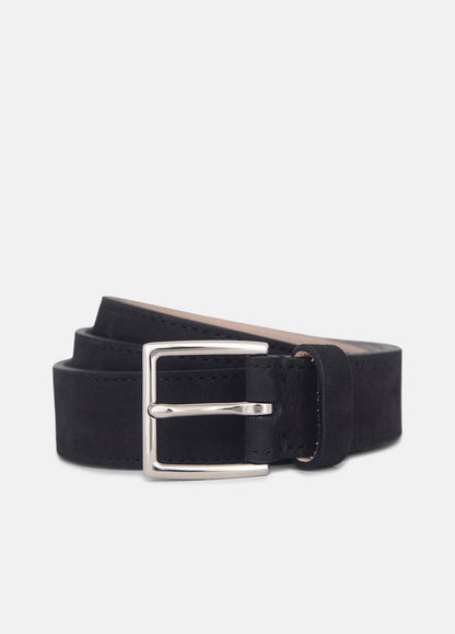 Men's 32mm Nubuck Leather Belt in Belts | VINCE Men