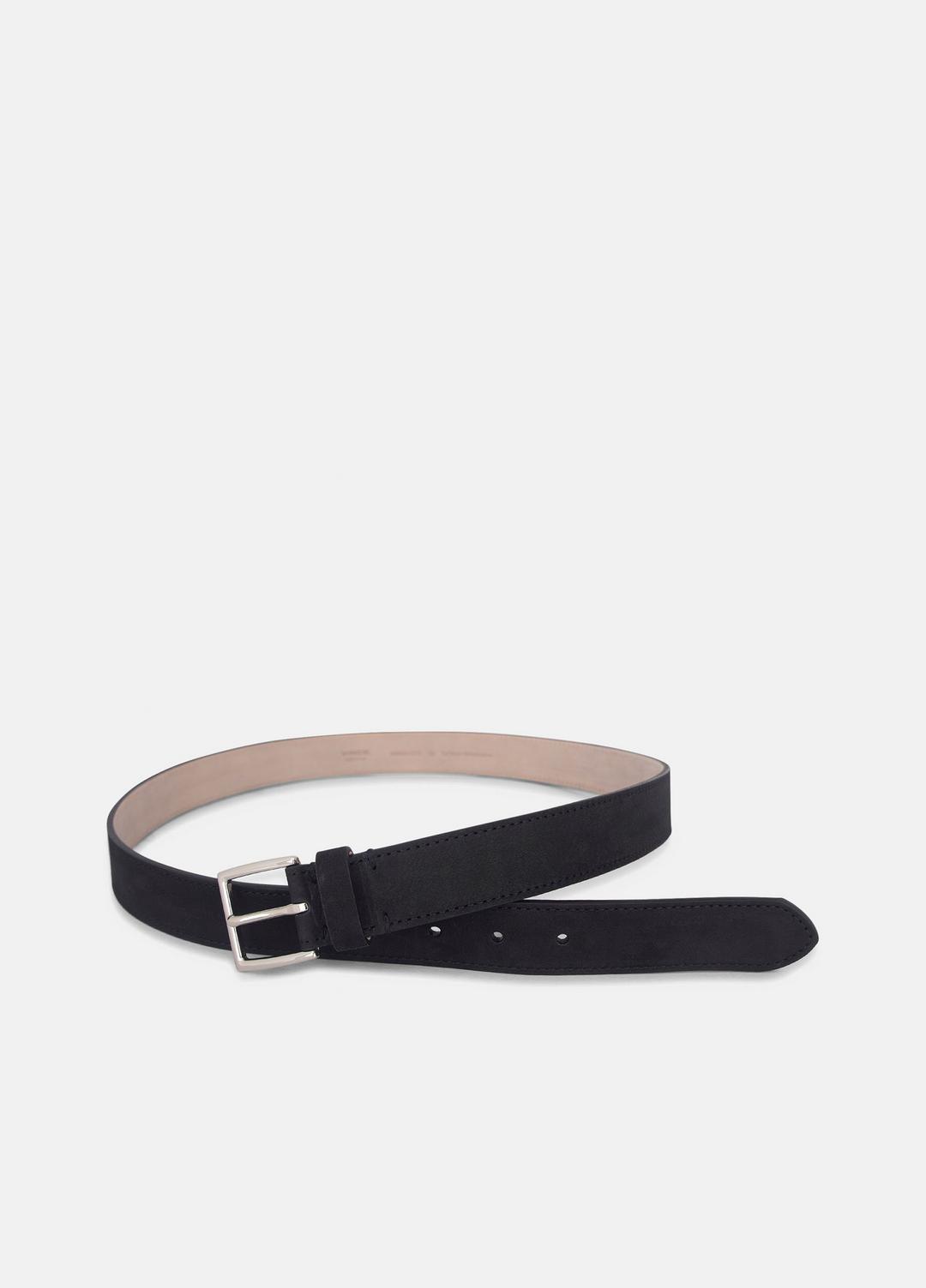 Men's 32mm Nubuck Leather Belt in Belts | VINCE Men