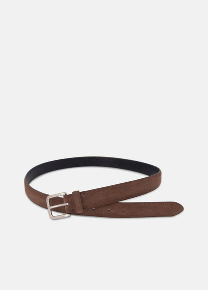 Men's 30mm Stitched Suede Belt in Belts | VINCE Men