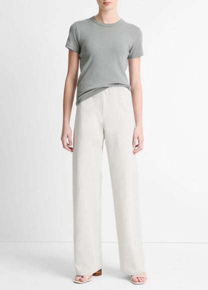 Cotton-Blend High-Waist Bias Pant in Pants & Shorts | VINCE Sale