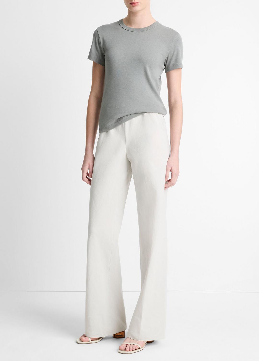 Cotton-Blend High-Waist Bias Pant in Pants & Shorts | VINCE Sale