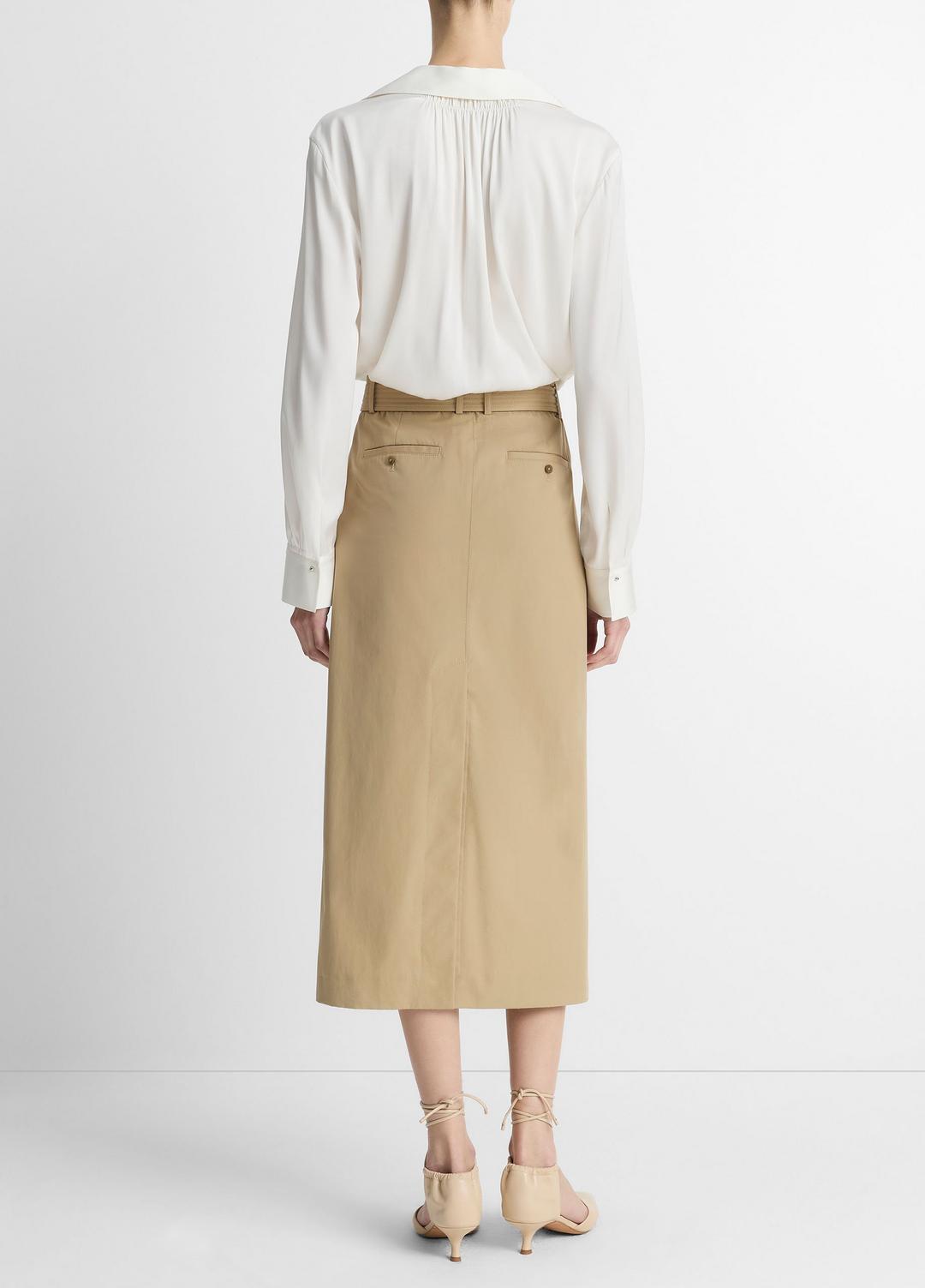 Cotton Trench Pencil Skirt in Dresses & Skirts | VINCE Sale
