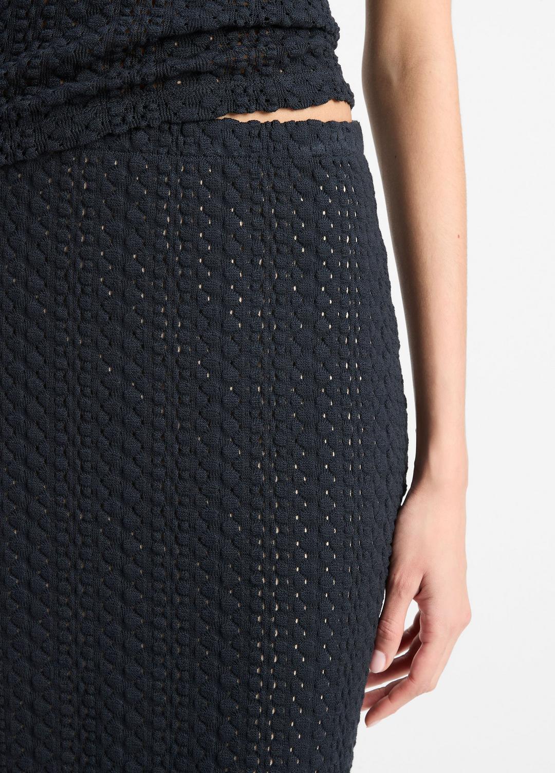Textural Cotton Midi Skirt in Dresses & Skirts | VINCE Sale