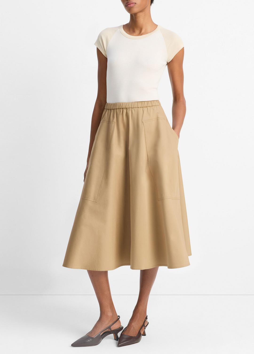 Cotton Full Skirt in Dresses & Skirts | VINCE Sale
