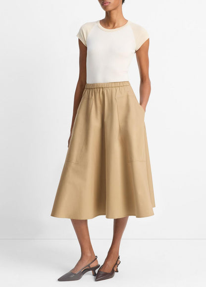 Cotton Full Skirt in Dresses & Skirts | VINCE Sale