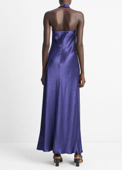 Satin Cowl-Neck Maxi Dress in Dresses & Skirts | VINCE Sale