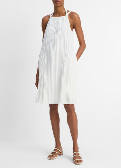 Pintuck Pleated A-Line Dress in Dresses & Skirts | VINCE Sale