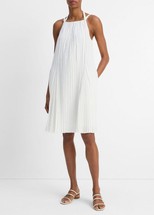 Pintuck Pleated A-Line Dress in Dresses & Skirts | VINCE Sale