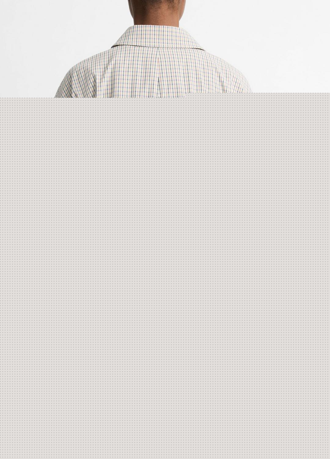 Gardener's Check Cotton Oversized Bomber Jacket in Jackets & Outerwear | VINCE Sale