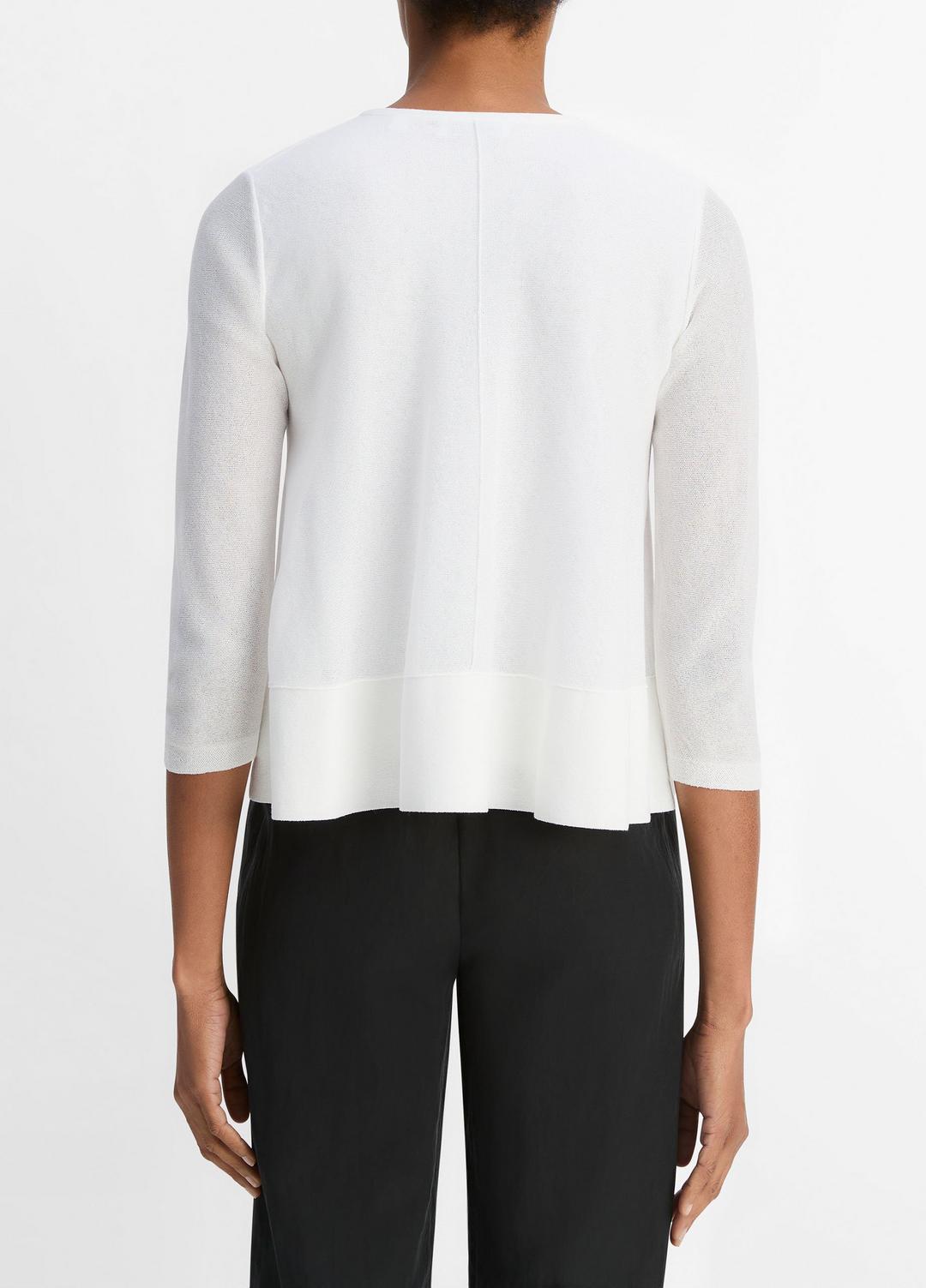 Italian Cotton-Blend A-Line Sweater in Sweaters | VINCE Sale