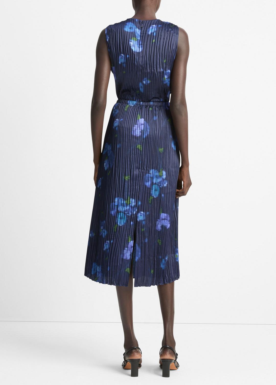 Poppy Blur Crushed Satin Column Skirt in Dresses & Skirts | VINCE Sale