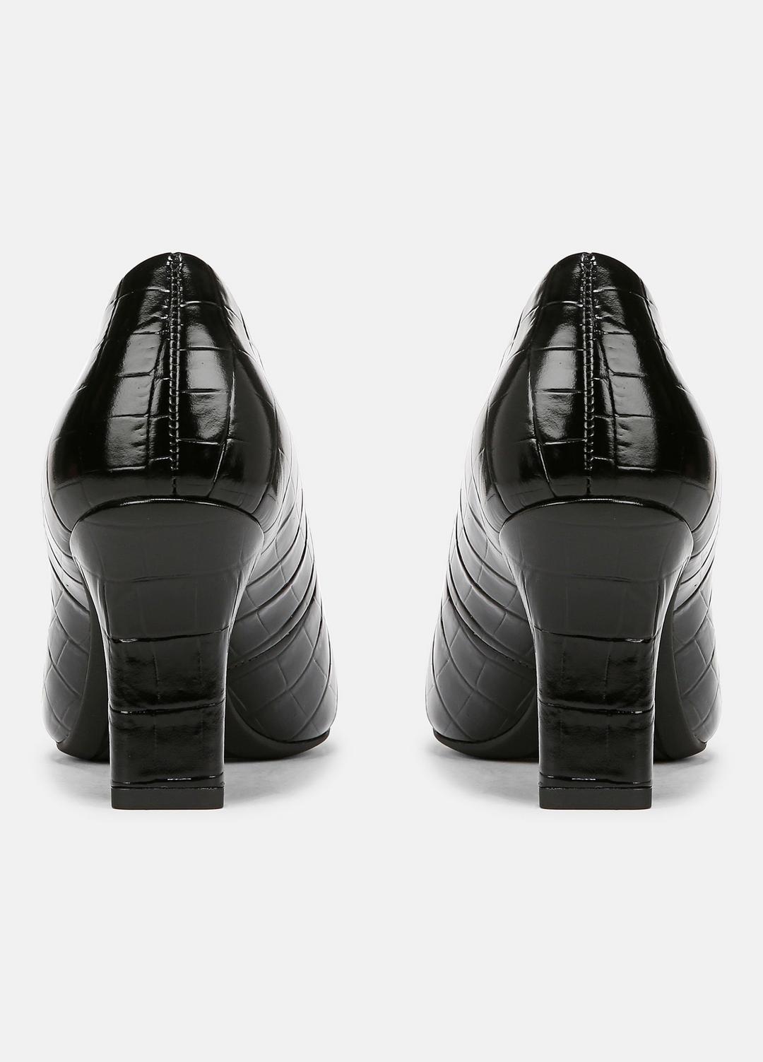 Diane Croc-Embossed Leather Pump in Shoes | VINCE Sale