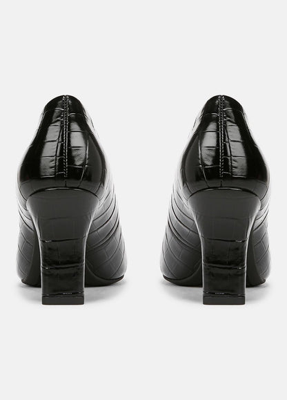 Diane Croc-Embossed Leather Pump in Shoes | VINCE Sale