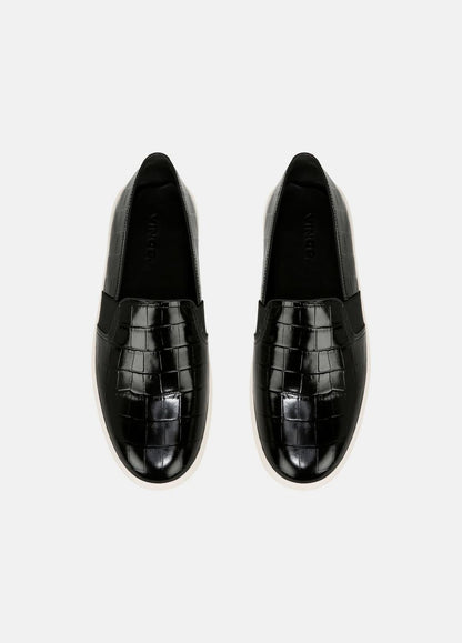 Blair Croc-Embossed Leather Sneaker in Shoes | VINCE Sale