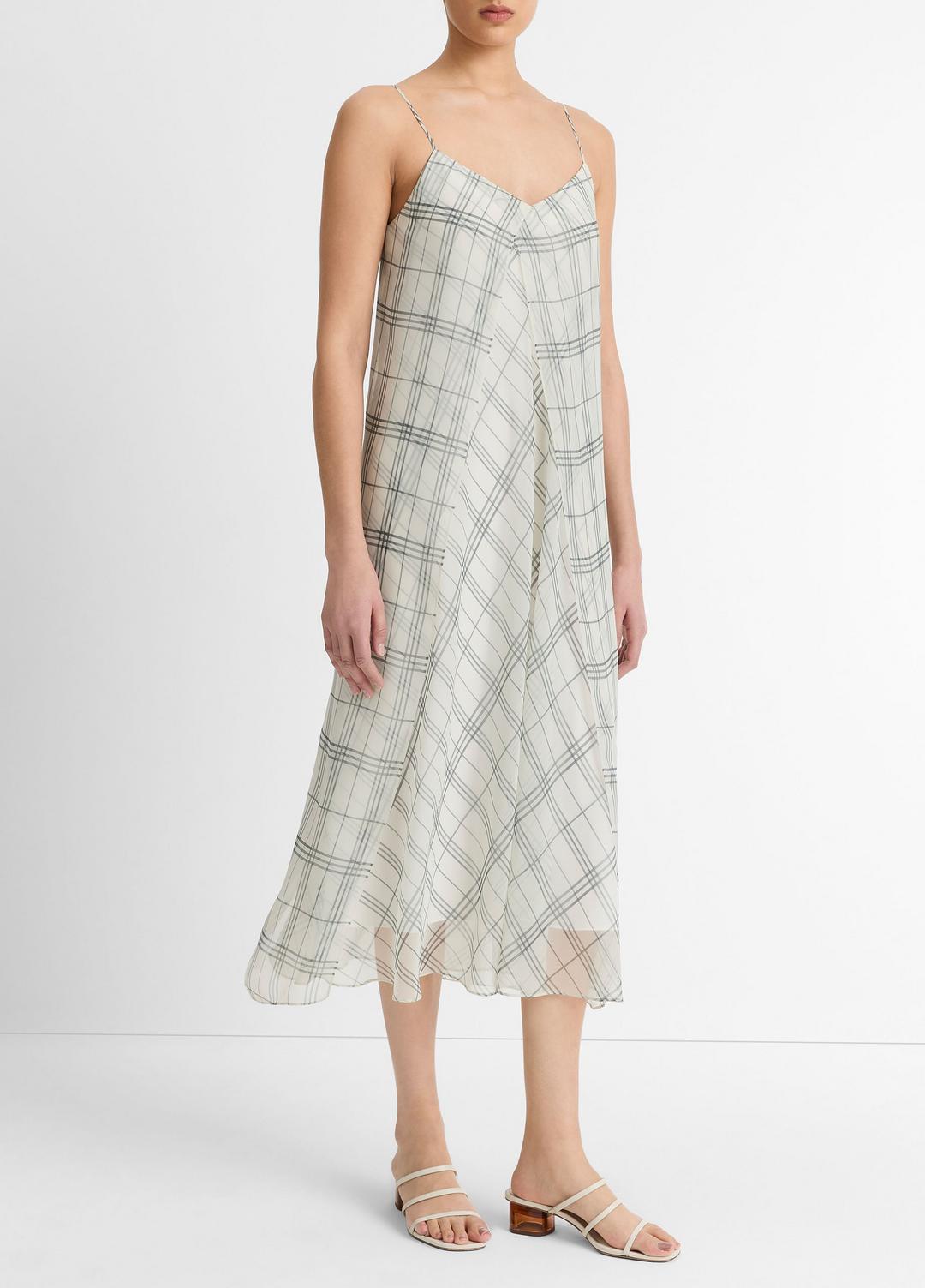 Fenced Plaid Layered Dress in Dresses & Skirts | VINCE Sale