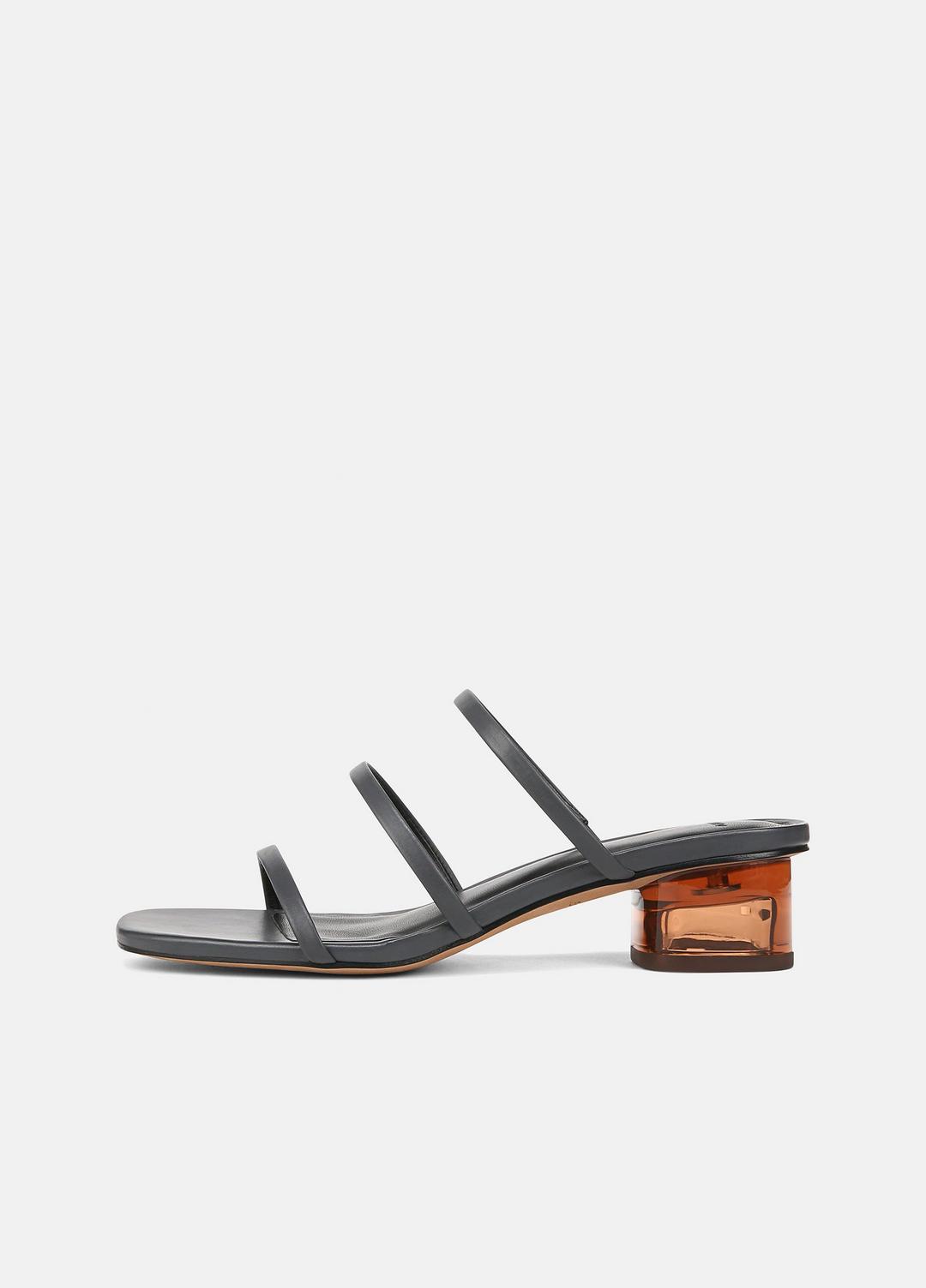 Palm Springs Leather Heeled Sandal in Shoes | VINCE Sale