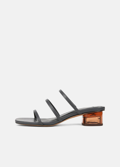 Palm Springs Leather Heeled Sandal in Shoes | VINCE Sale
