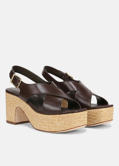 Clementina Leather Platform Sandal in Shoes | VINCE Sale