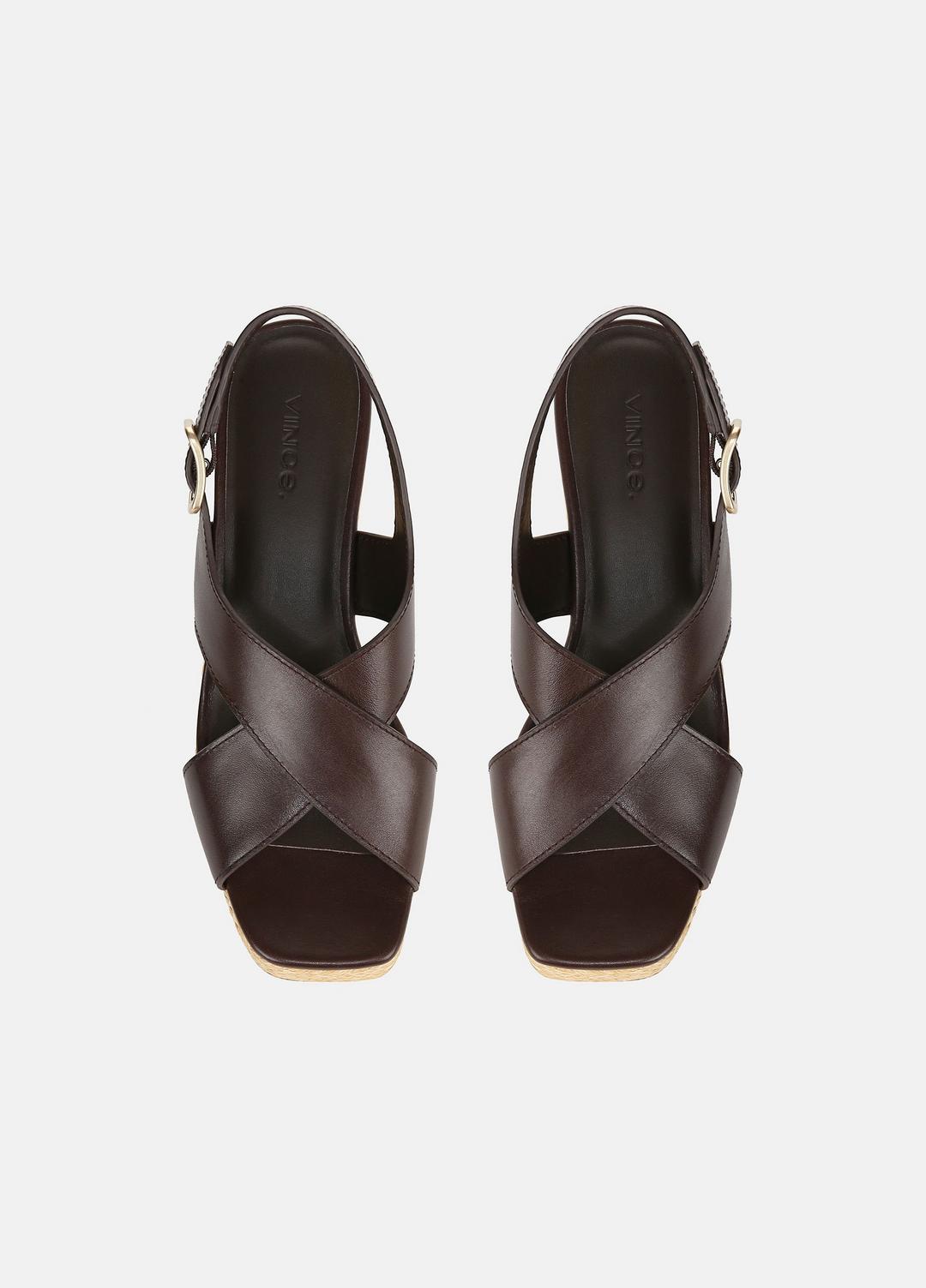 Clementina Leather Platform Sandal in Shoes | VINCE Sale