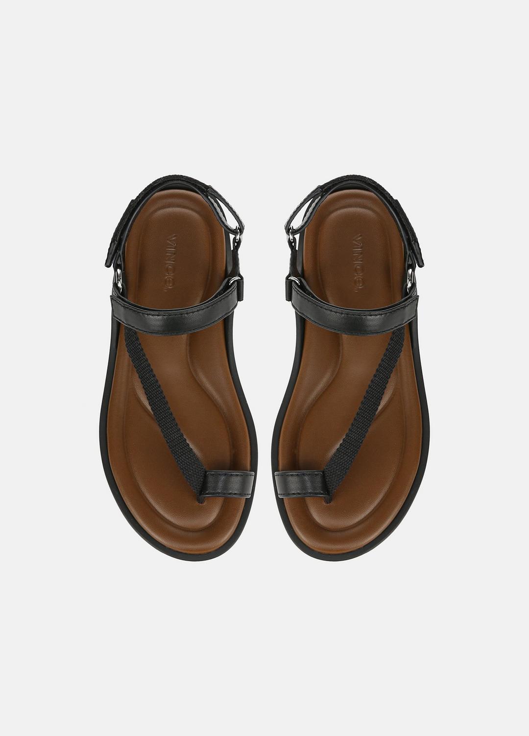 Summer Leather & Canvas Sandal in Shoes | VINCE Sale