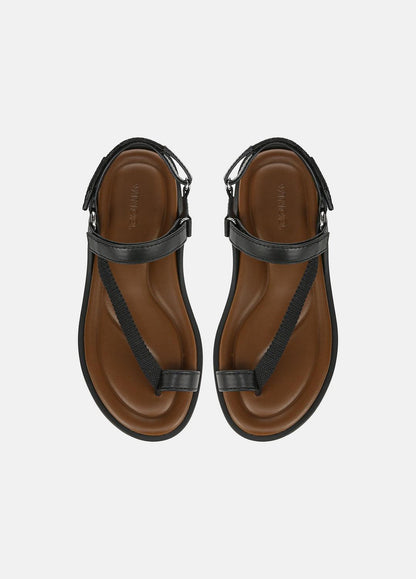 Summer Leather & Canvas Sandal in Shoes | VINCE Sale