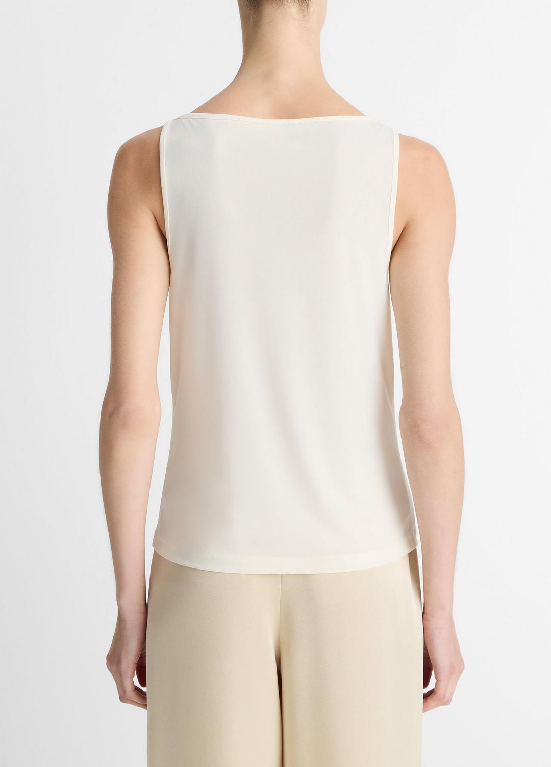 Matte Jersey Boat-Neck Tank in Shirts & Tees | VINCE Sale