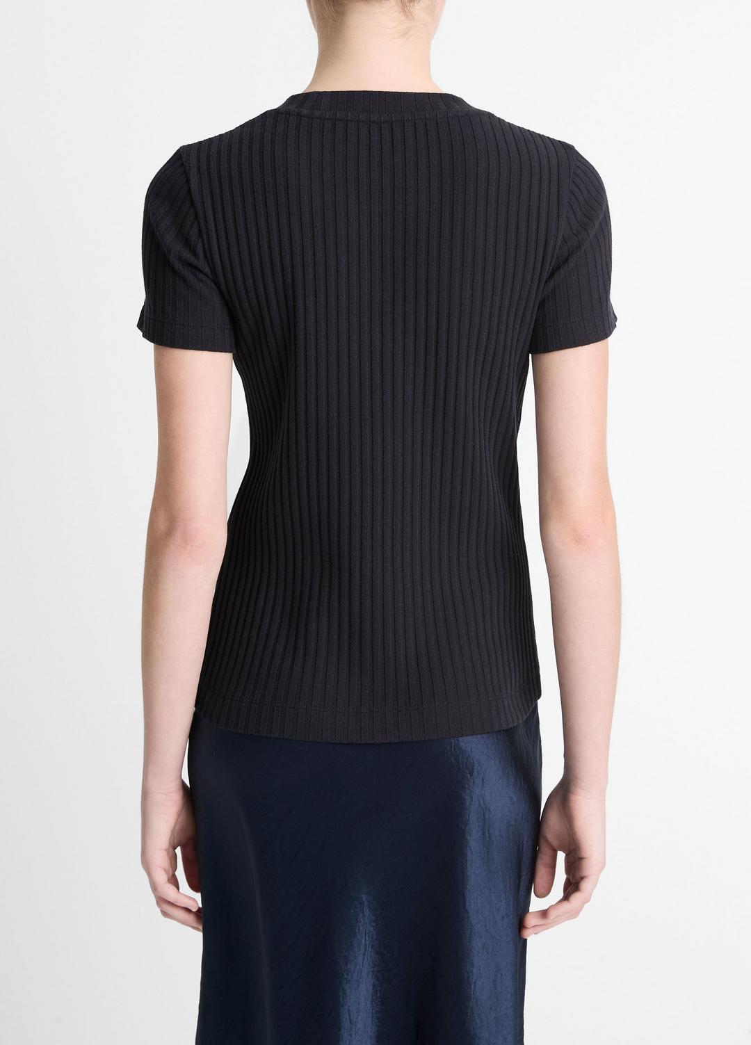 Ribbed Cotton-Blend Top in Shirts & Tees | VINCE Sale