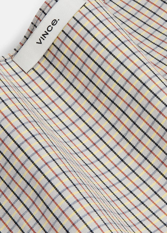 Gardener's Check Cotton Headkerchief in Accessories | VINCE Sale