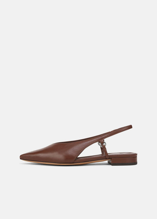 Ines Leather Slingback Flat in Shoes | VINCE Sale
