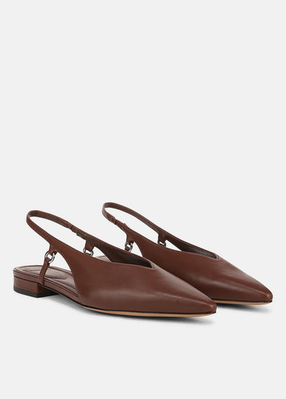 Ines Leather Slingback Flat in Shoes | VINCE Sale