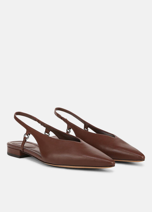 Ines Leather Slingback Flat in Shoes | VINCE Sale