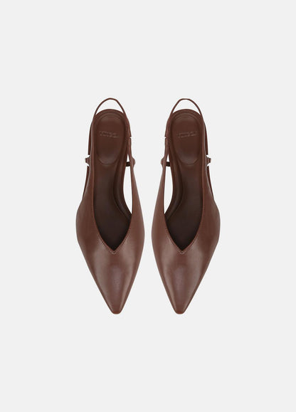 Ines Leather Slingback Flat in Shoes | VINCE Sale