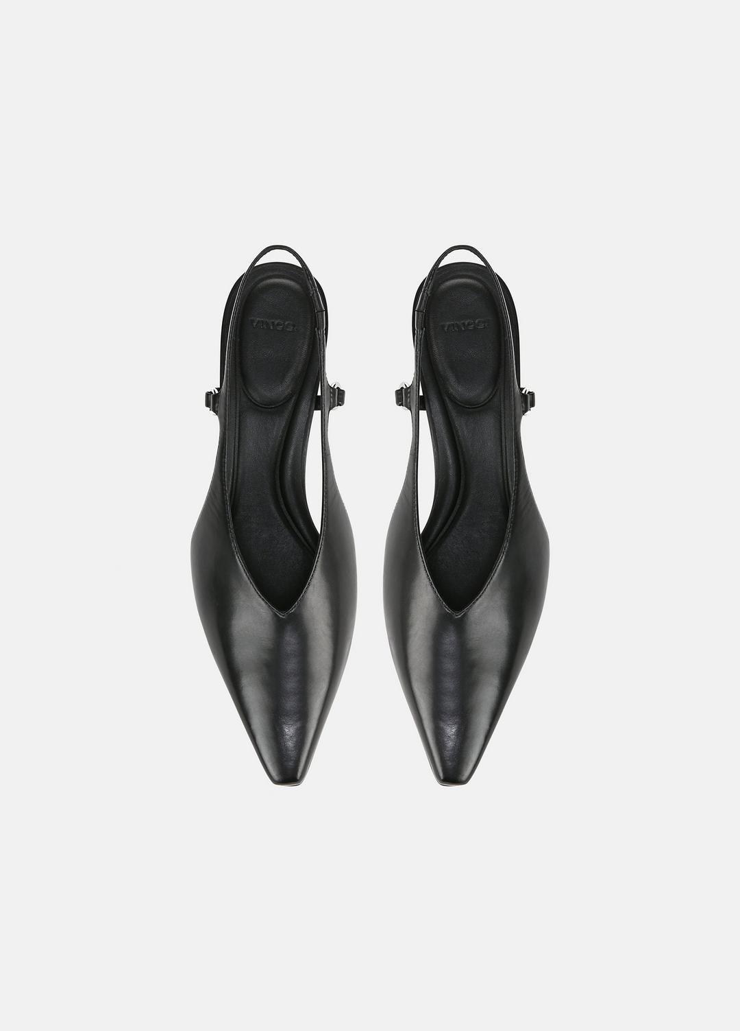 Sabrina Leather Slingback Kitten Heel in Shoes | VINCE Sale