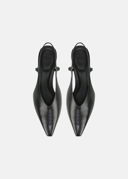 Sabrina Leather Slingback Kitten Heel in Shoes | VINCE Sale