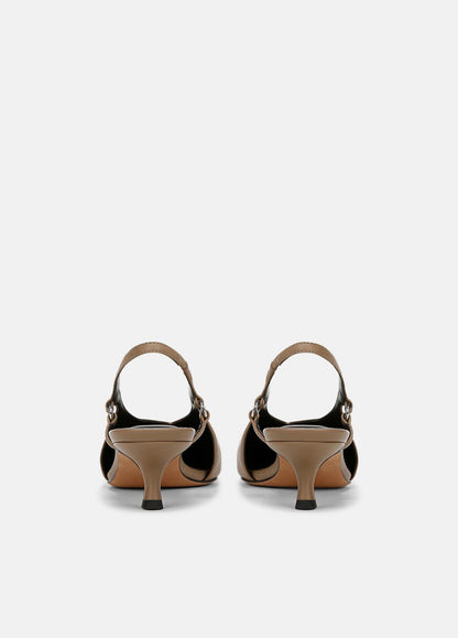 Sabrina Leather Slingback Kitten Heel in Shoes | VINCE Sale