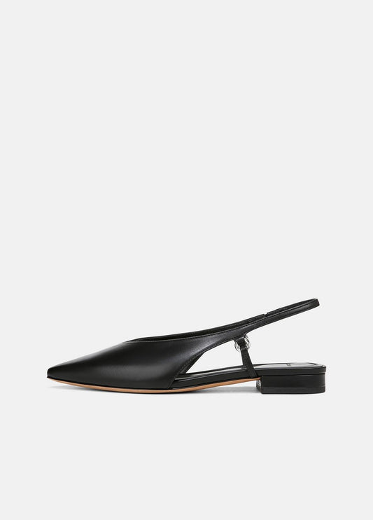 Ines Leather Slingback Flat in Shoes | VINCE Sale