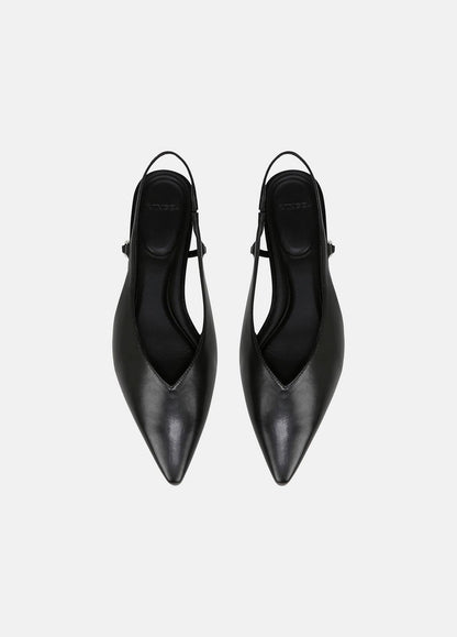 Ines Leather Slingback Flat in Shoes | VINCE Sale