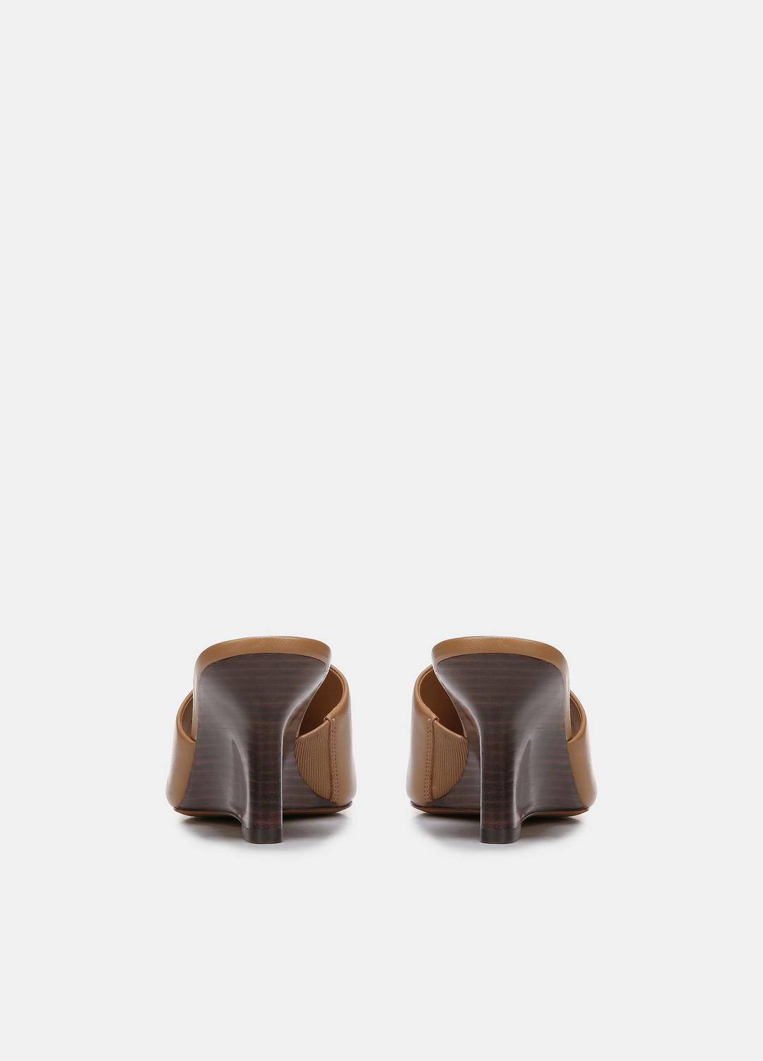 Pia Leather Wedge Sandal in Shoes | VINCE Sale
