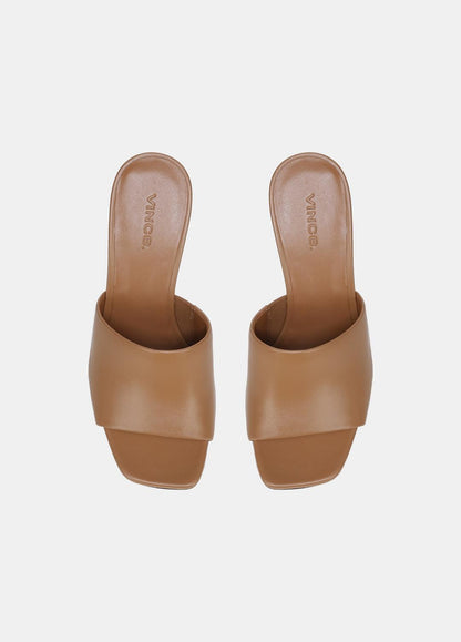 Pia Leather Wedge Sandal in Shoes | VINCE Sale