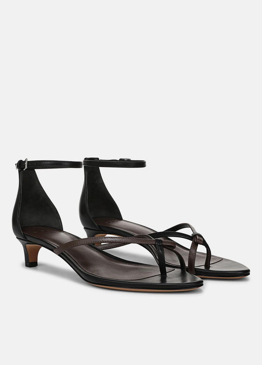 Siri Leather Heeled Sandal in Shoes | VINCE Sale